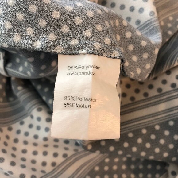 Thakoon Black & White Polka Dot Striped Midi Slip Dress Ruffle Hem Size 14 - Picture 4 of 4